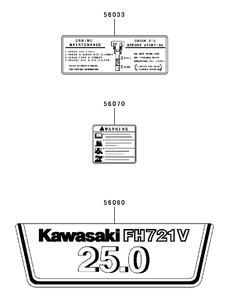 Fh721v As26 Label Diagram and Parts List for M60-KW 53BB5D8X750-25HP-OHV Cub Cadet Lawn Tractor